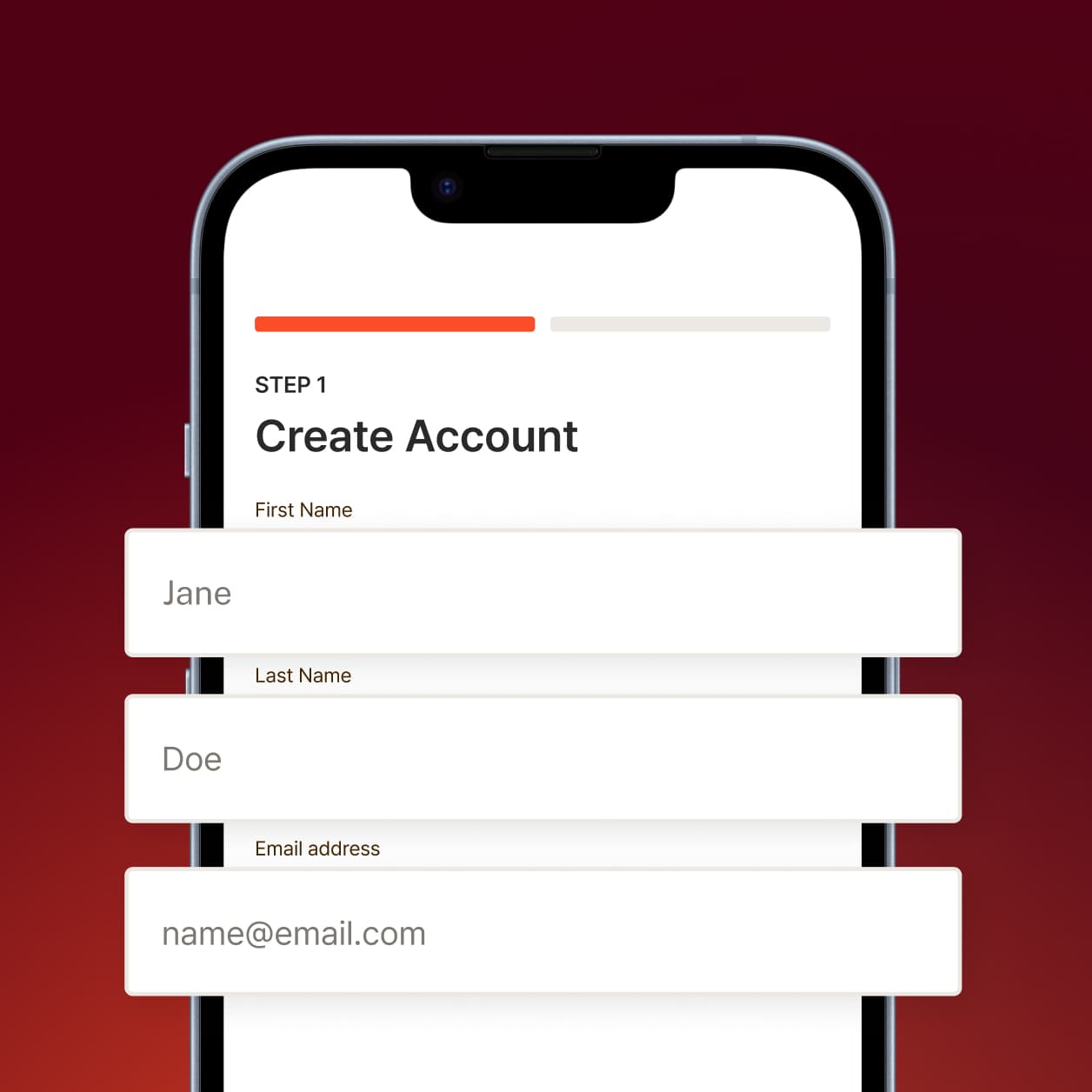 Sign up for an account